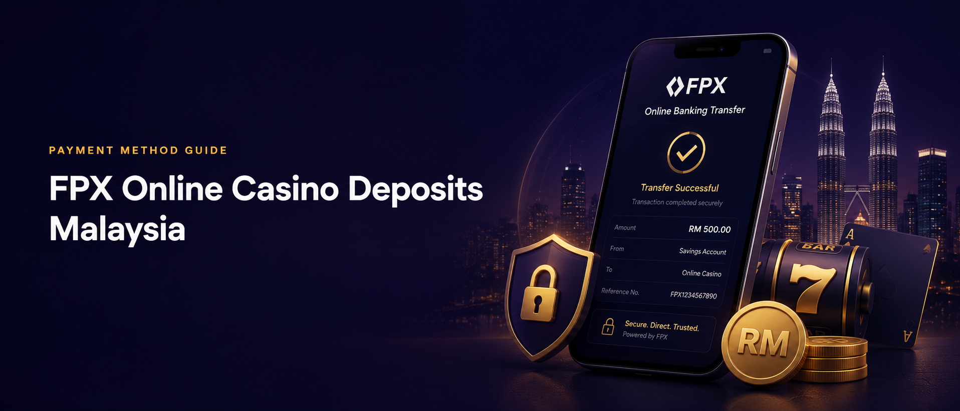 FPX online banking casino deposit banner